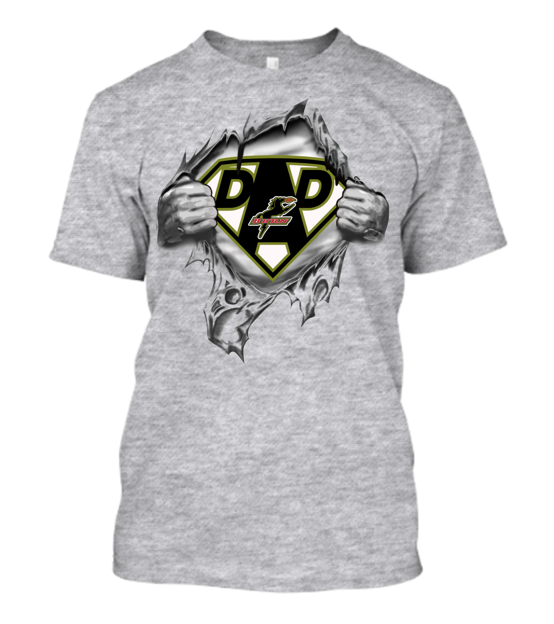 Dallas Burn Super Dad Heroic Rip T-Shirt