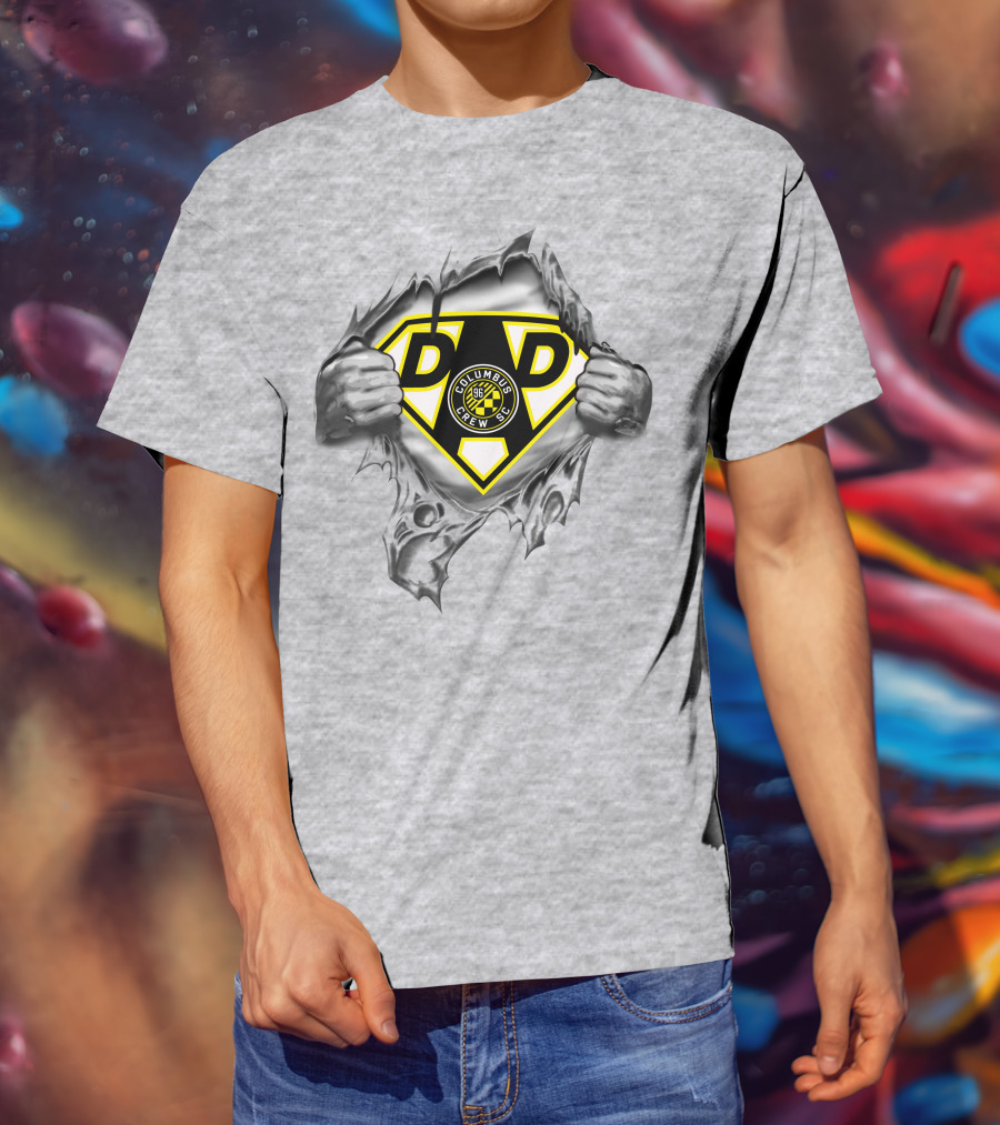 Columbus Crew Sc Super Dad Logo Superman Style T-Shirt