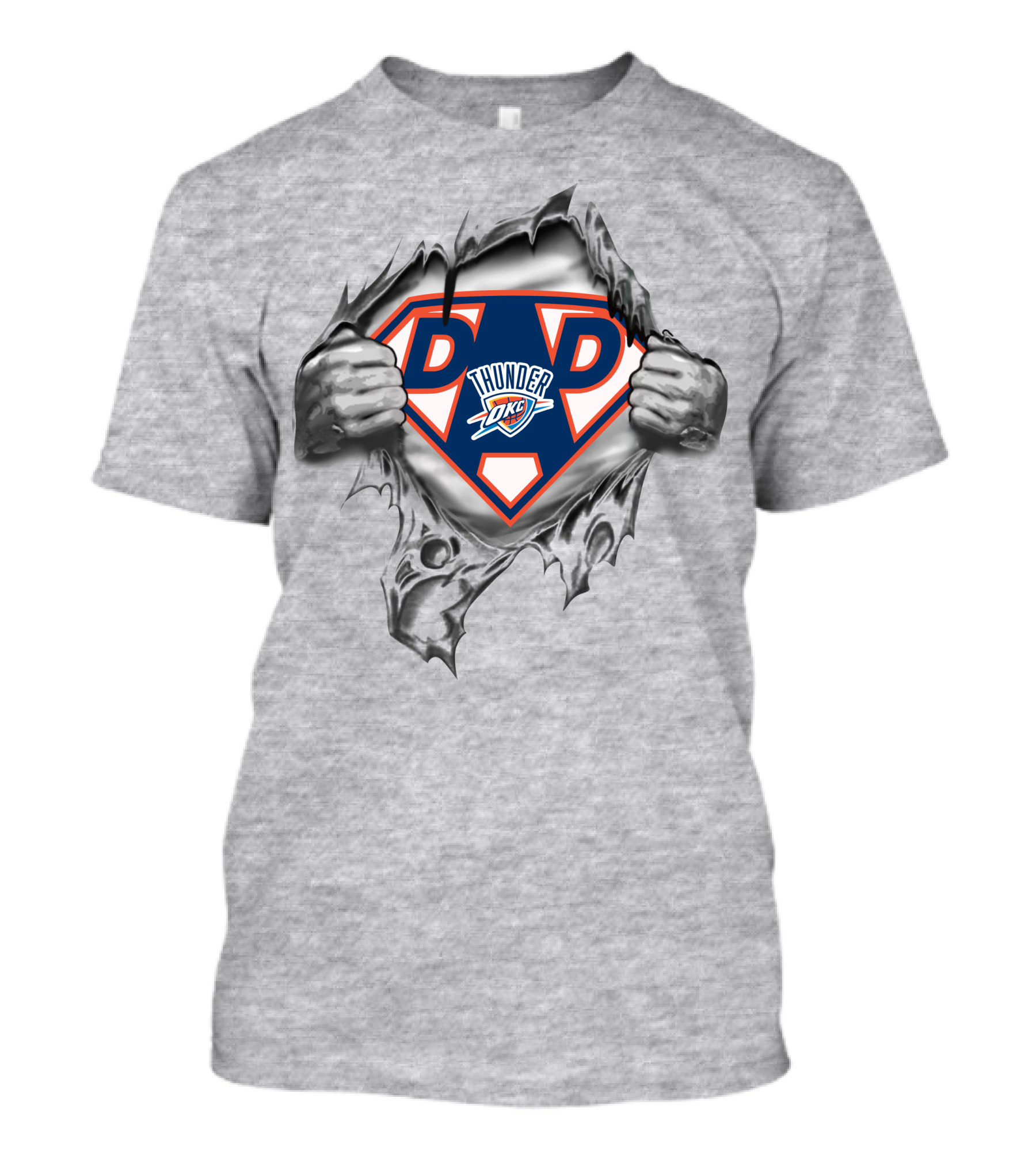 Oklahoma City Thunder Super Dad Hero T-Shirt