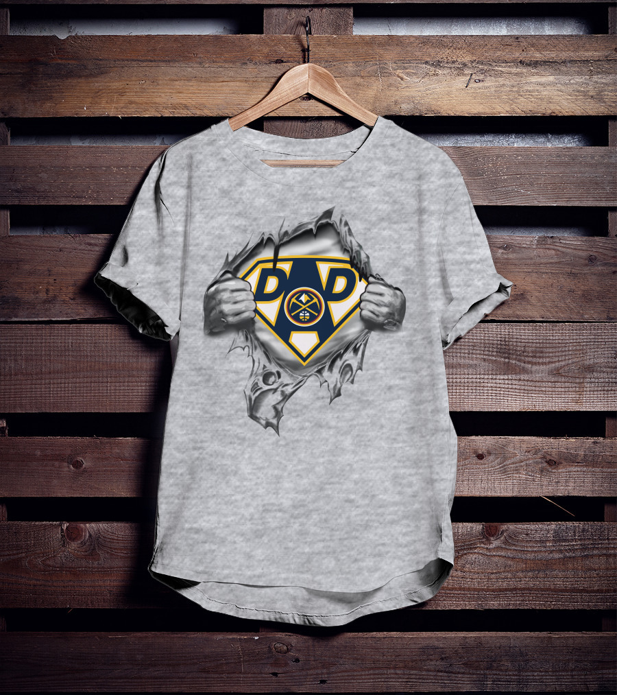 Denver Nuggets Super Dad Hero T-Shirt