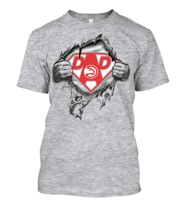 Atlanta Hawks Dad Superhero T-Shirt