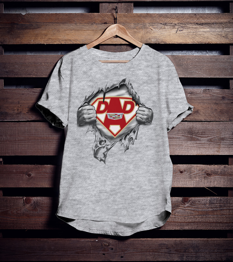 Cadillac Super Dad Superhero T-Shirt