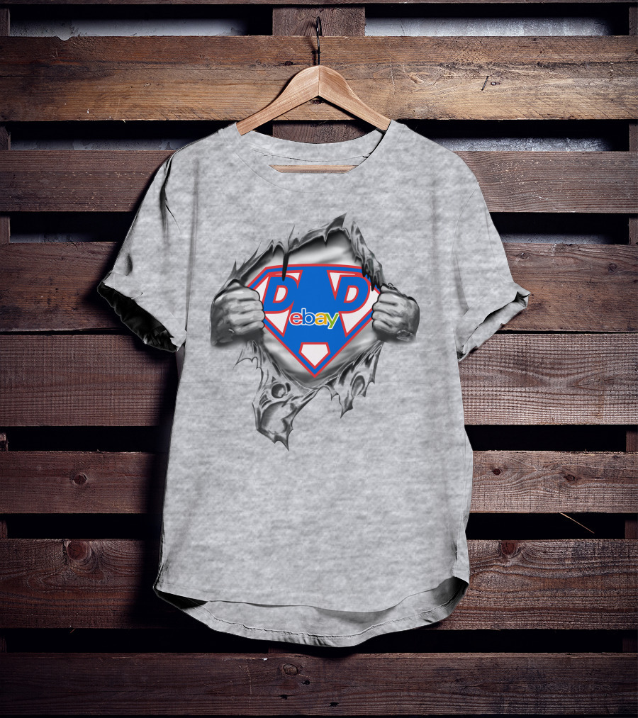 Dad Ebay Superhero Emblem 409 T-Shirt