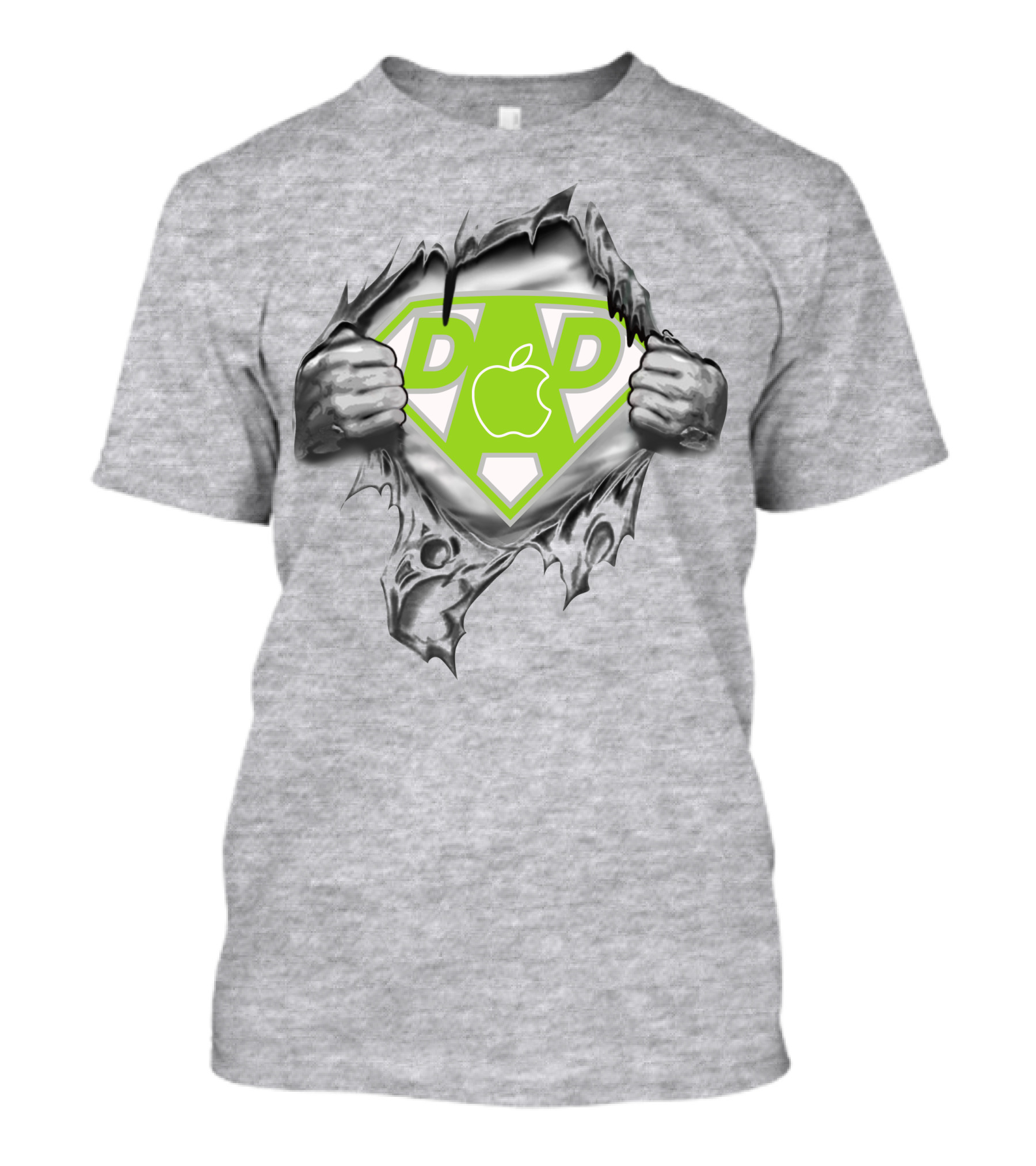 Super Dad Apple Logo Hero 419 T-Shirt