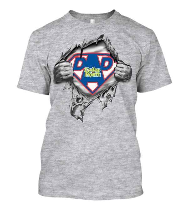 Cedar Point Super Dad Shield Logo 426 T-Shirt