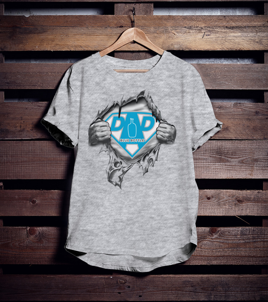 Blue Bottle Coffee Super Dad Emblem 467 T-Shirt