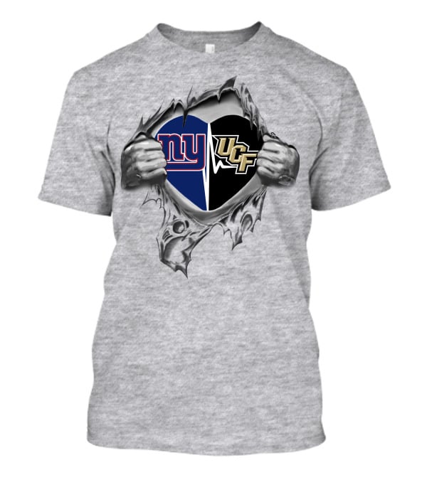 Giants Ucf Knights United Heart T-Shirt