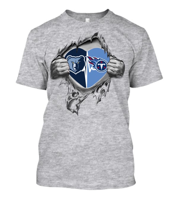 Memphis Grizzlies Titans Heart T-Shirt