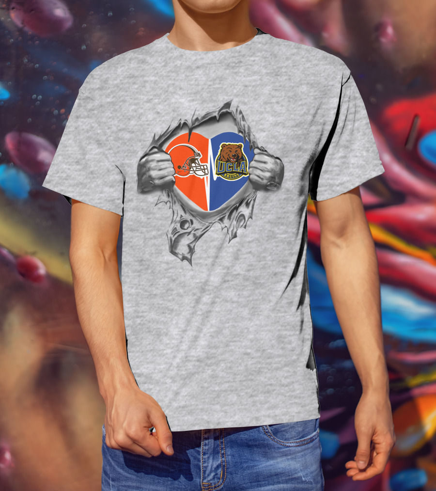 Browns Cleveland Football Ucla Bruins Heart T-Shirt