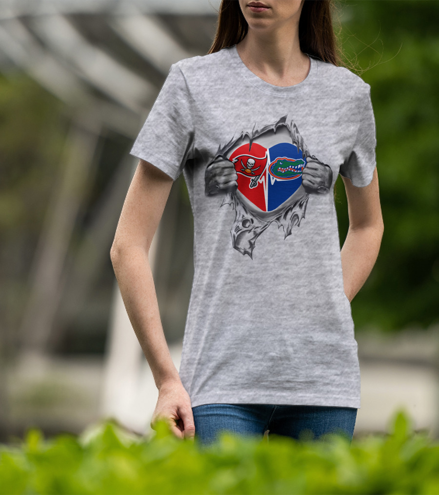 Buccaneers Florida Gators It's In My Heart T-Shirt