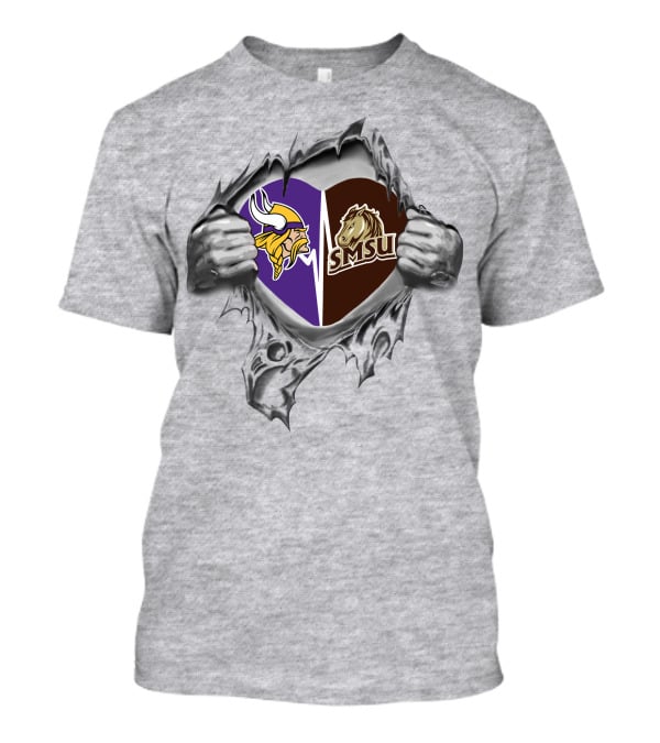 Vikings Smsu Mustangs It's In My Heart T-Shirt