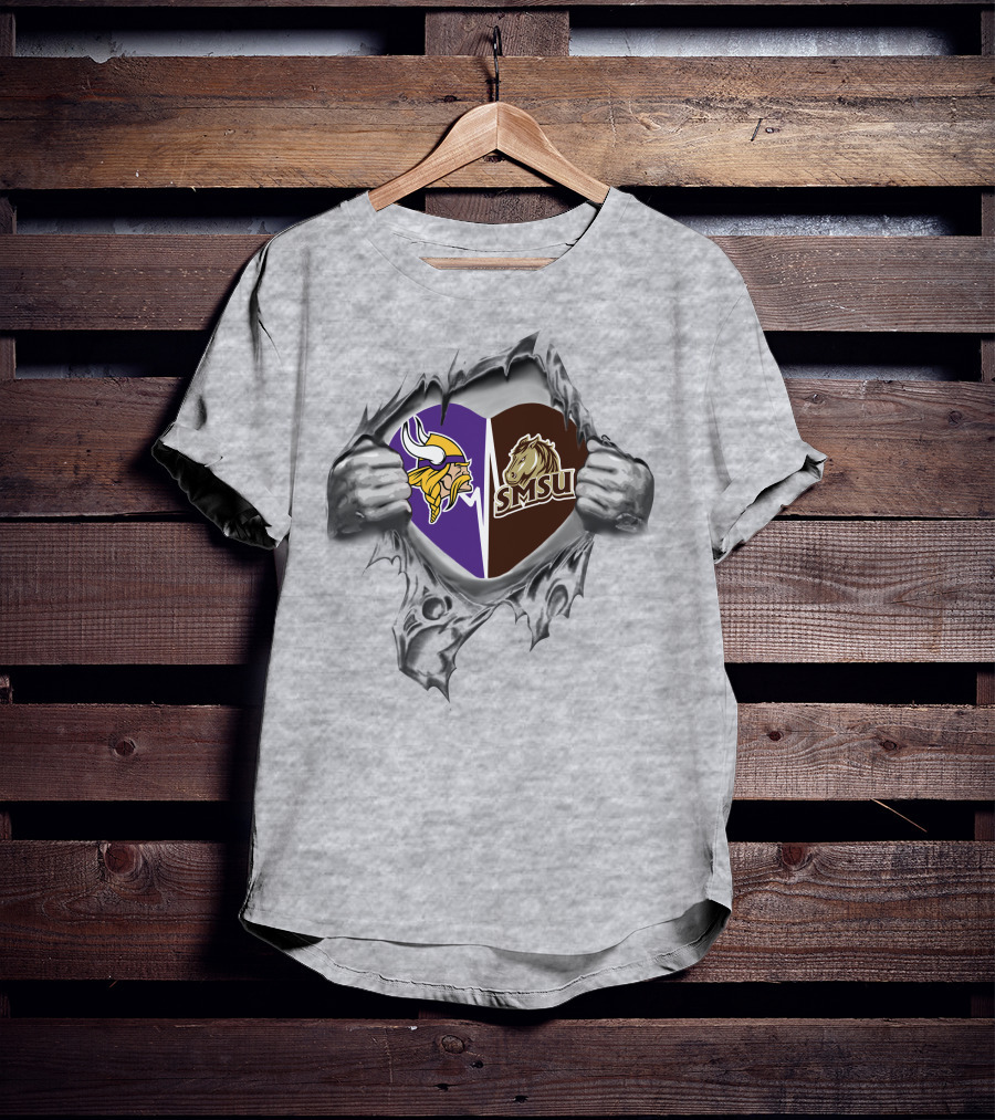 Vikings Smsu Mustangs It's In My Heart T-Shirt