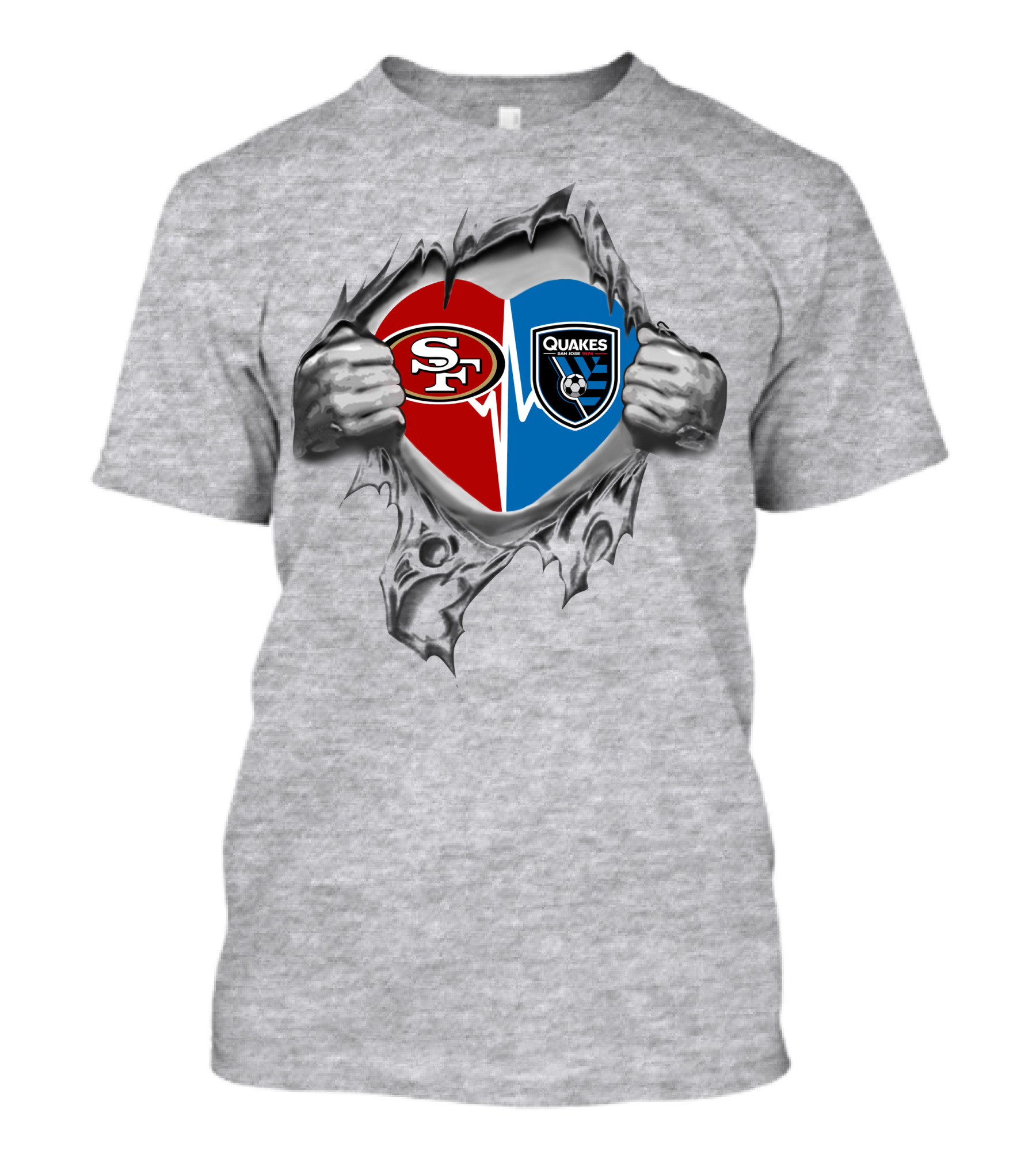 49ers San Jose Earthquakes It's In My Heart T-Shirt