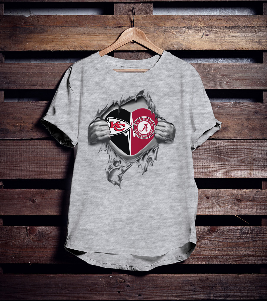 Chiefs Kansas City Alabama Crimson Tide It’s In My Heart T-Shirt