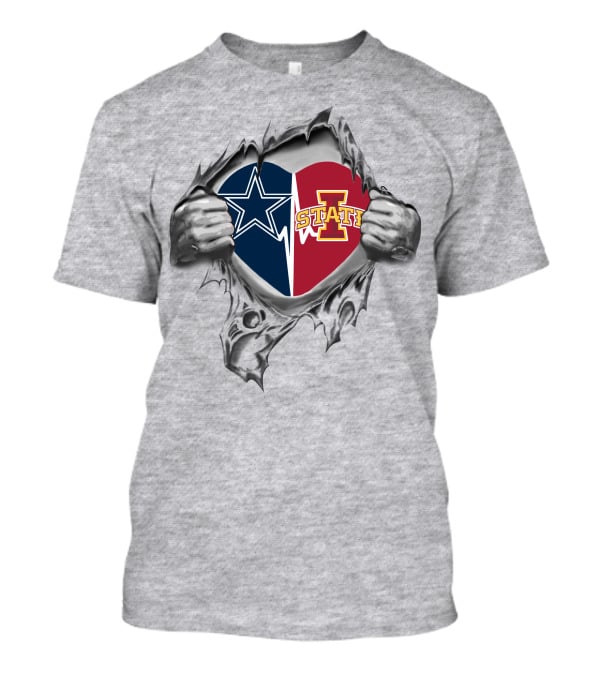 Cowboys Star Iowa State I Heart Cyclones Fan Passion Blend T-Shirt