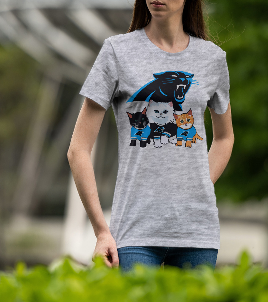 Carolina Panthers Cat Trio T-Shirt