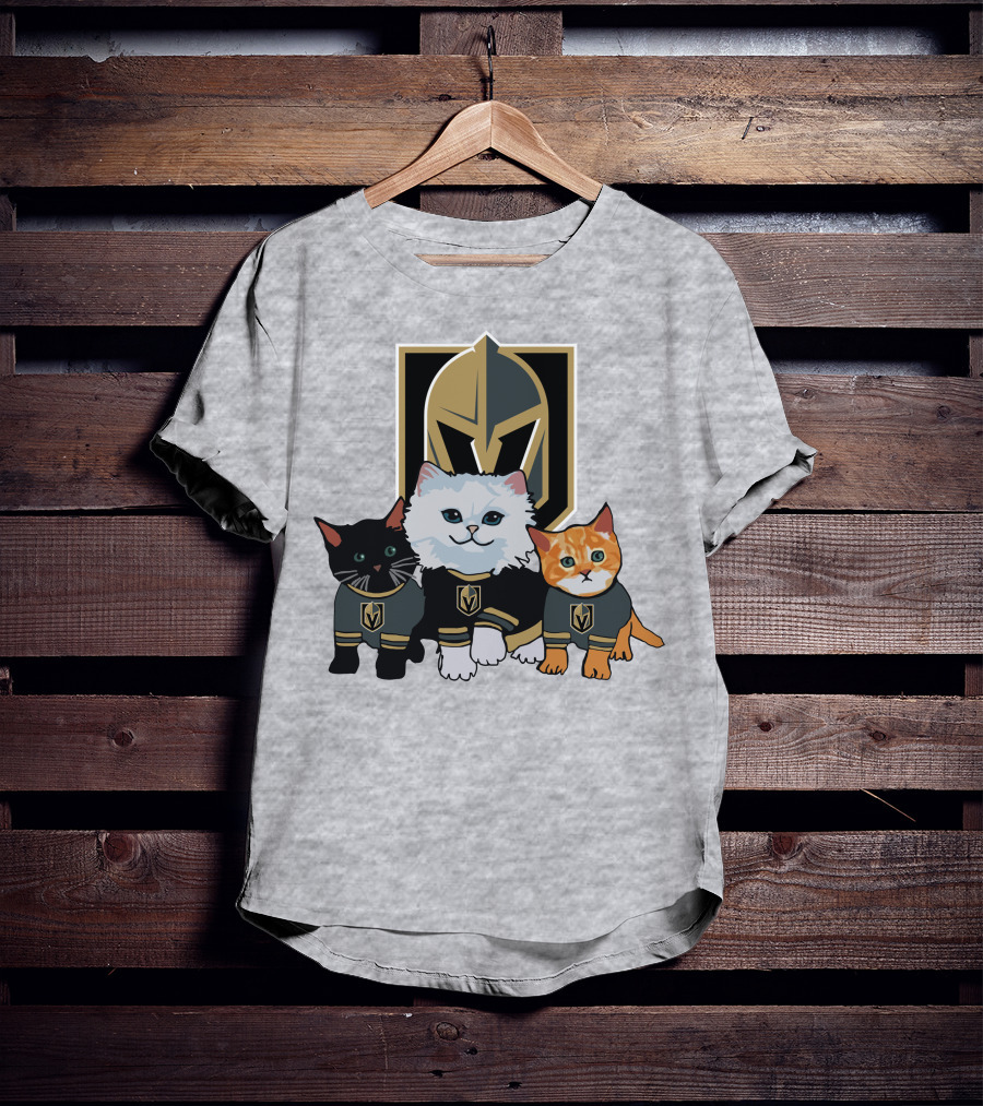 Vegas Golden Knights Cats Team T-Shirt