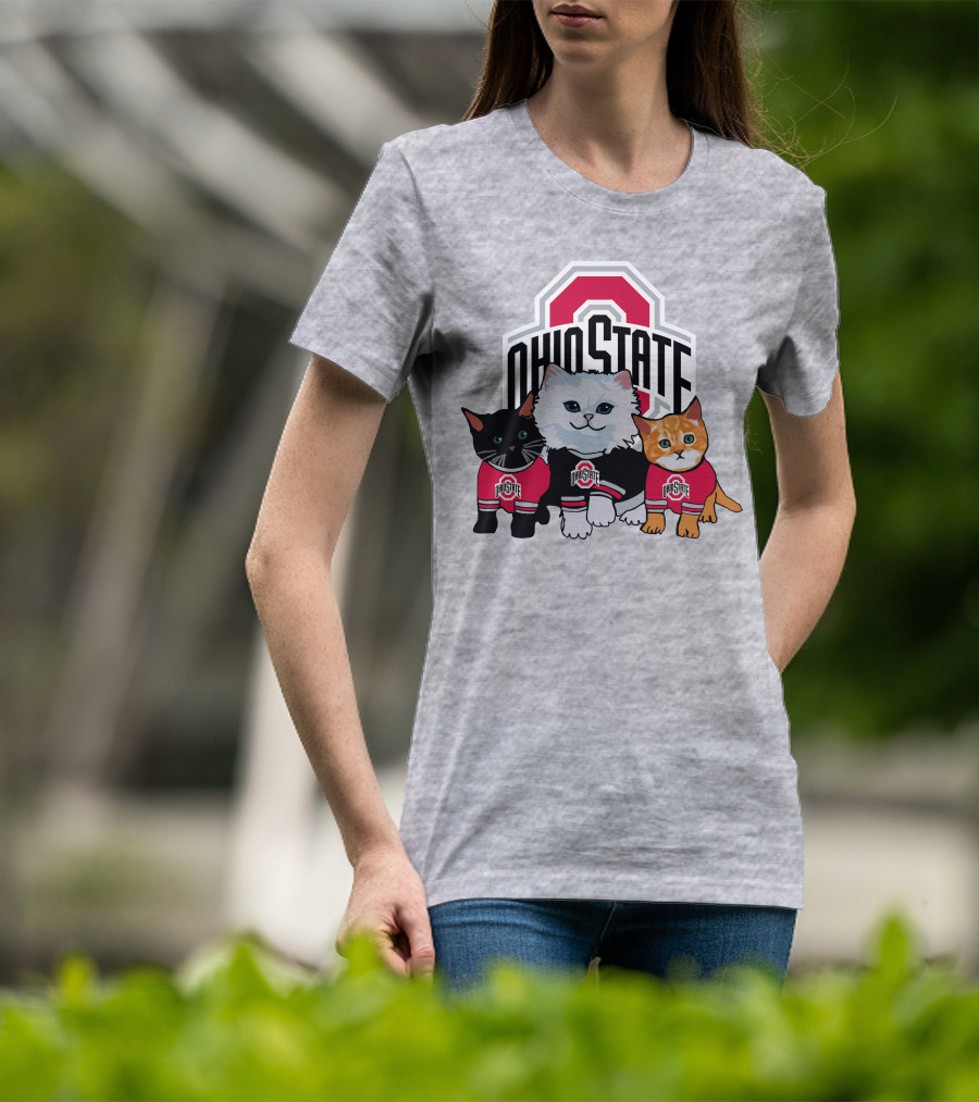 Ohio State Buckeyes Cats In Team Jerseys T-Shirt