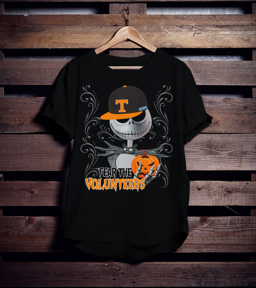 Fear The Volunteers Halloween NCAA Jack O'Lantern T-Shirt