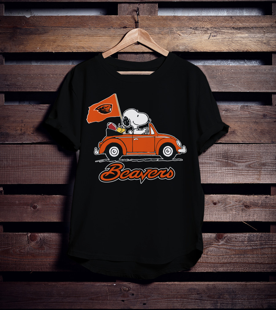 Snoopy Oregon State Beavers Ride Forever T-Shirt
