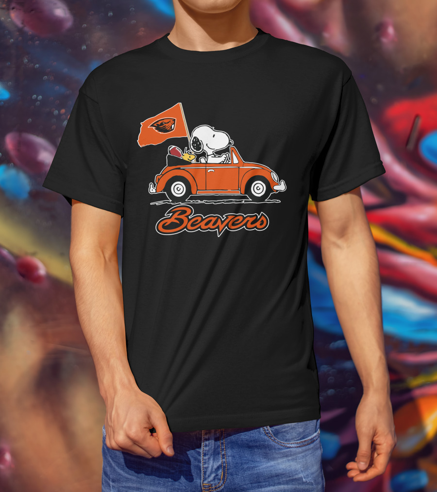 Snoopy Oregon State Beavers Ride Forever T-Shirt