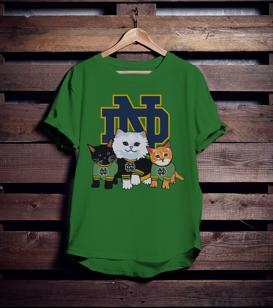 Notre Dame Fighting Irish ND Cute Cats T-Shirt