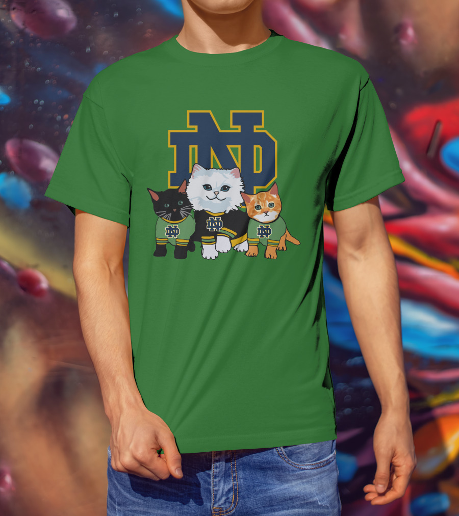 Notre Dame Fighting Irish ND Cute Cats T-Shirt