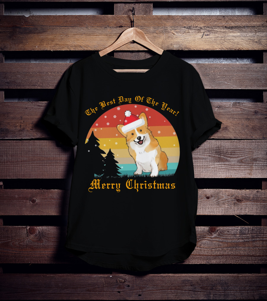 The Best Day Of The Year Merry Christmas Corgi T-Shirt