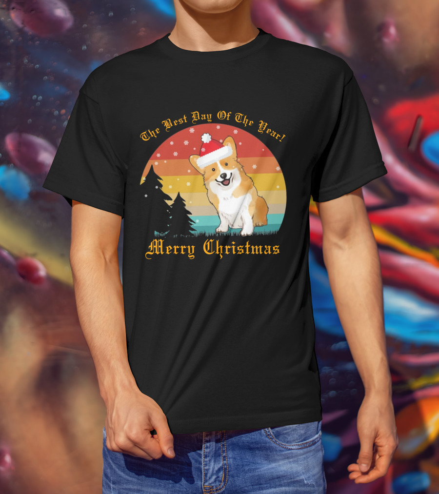 The Best Day Of The Year Merry Christmas Corgi T-Shirt