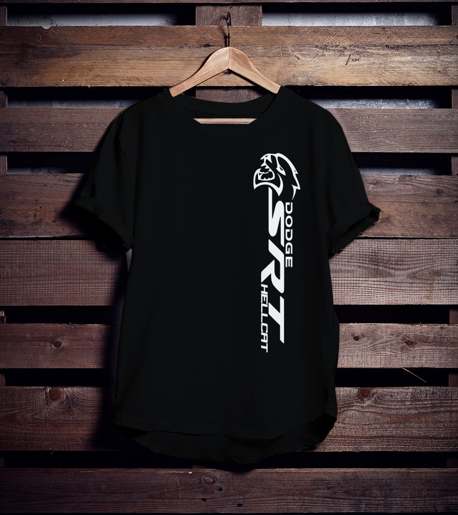 Dodge SRT Hellcat Logo With Cat Head T-Shirt