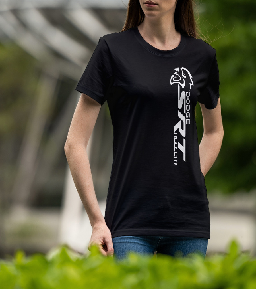 Dodge SRT Hellcat Logo With Cat Head T-Shirt