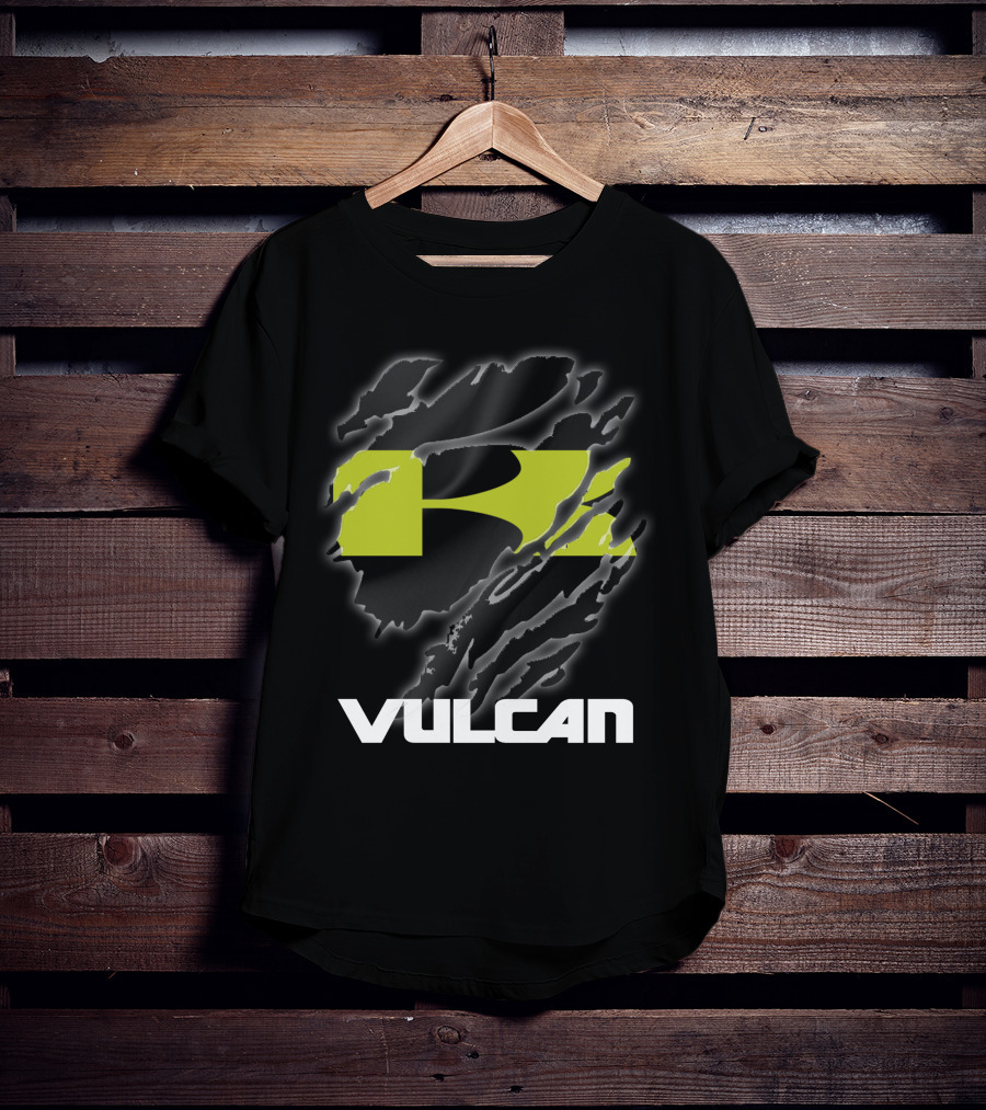 Vulcan Kawasaki Racing Claw Texture Rip T-Shirt
