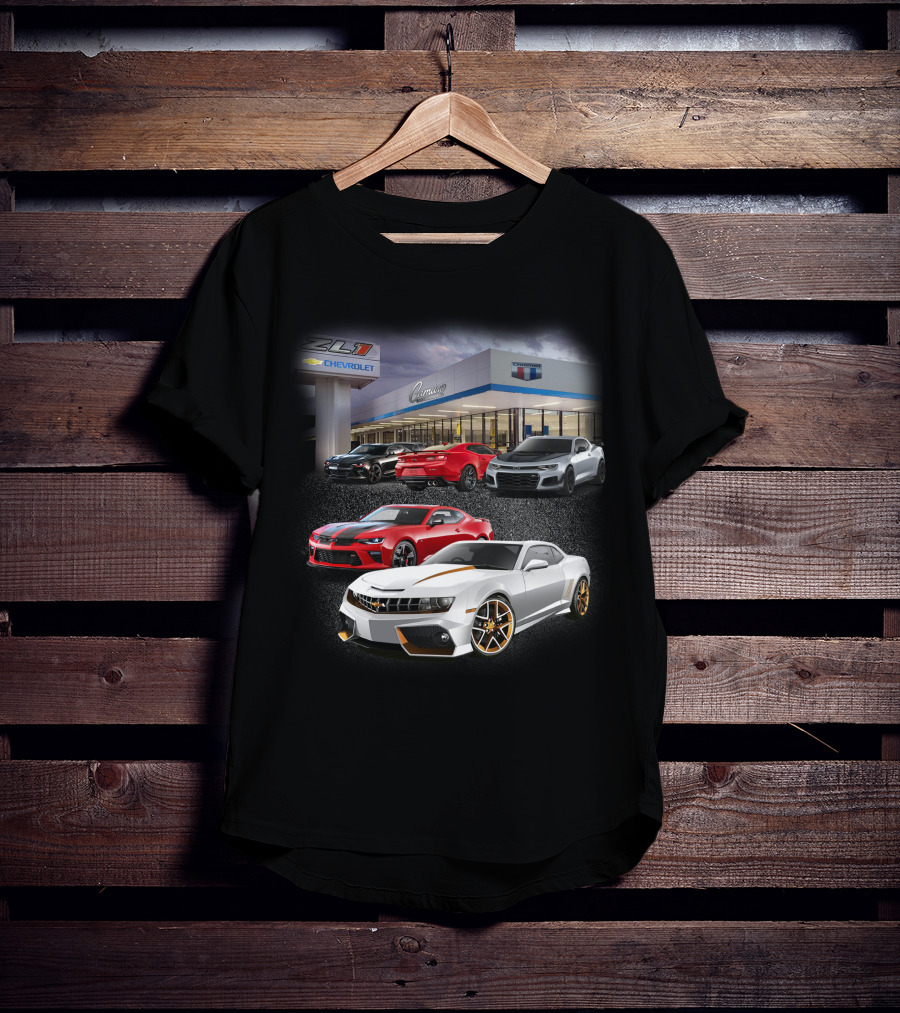 Chevrolet Camaro ZL1 Showroom Display With Multiple Models T-Shirt