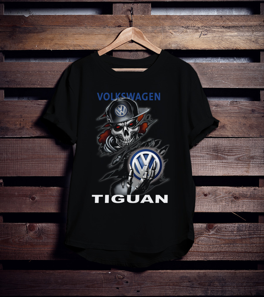 VOLKSWAGEN TIGUAN Skull Holding Emblem T-Shirt