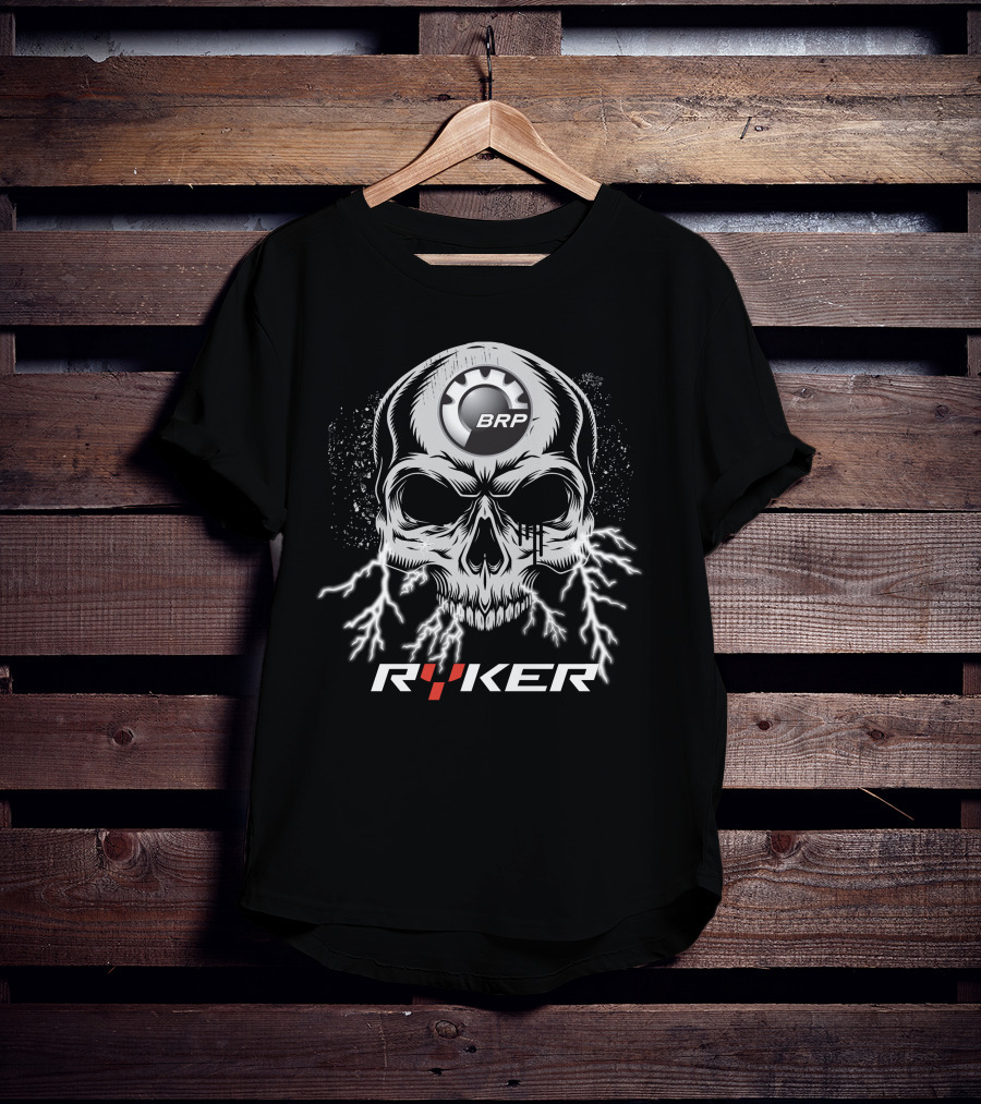 BRP Skull Ryker With Lightning Motif T-Shirt