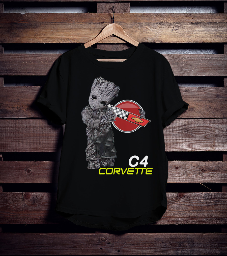 C4 Groot Corvette Chevrolet Racing T-Shirt