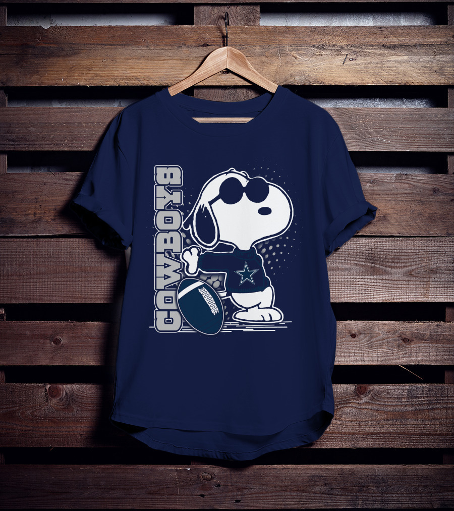 Cowboys Snoopy Football Star T-Shirt
