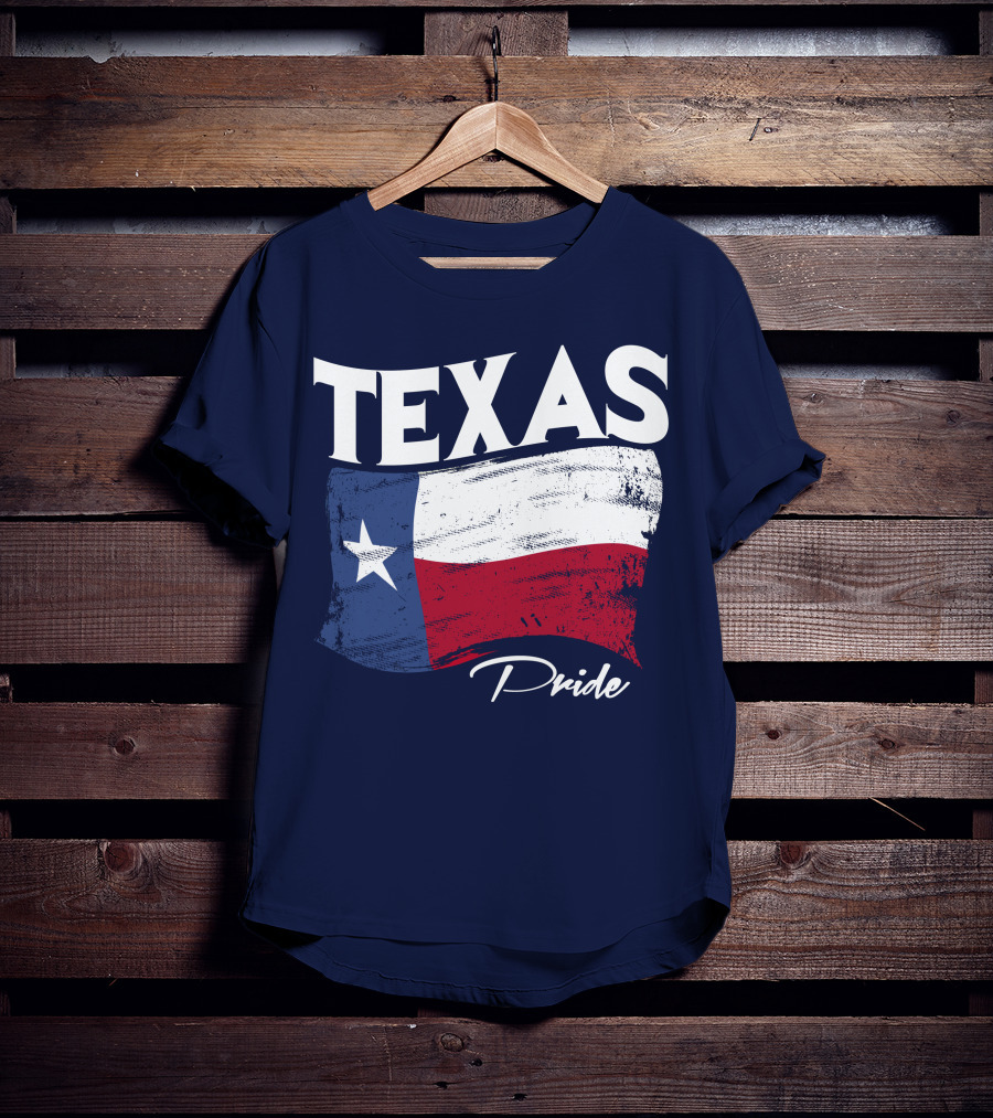 Texas Pride Lone Star Flag Bold Statement T-Shirt