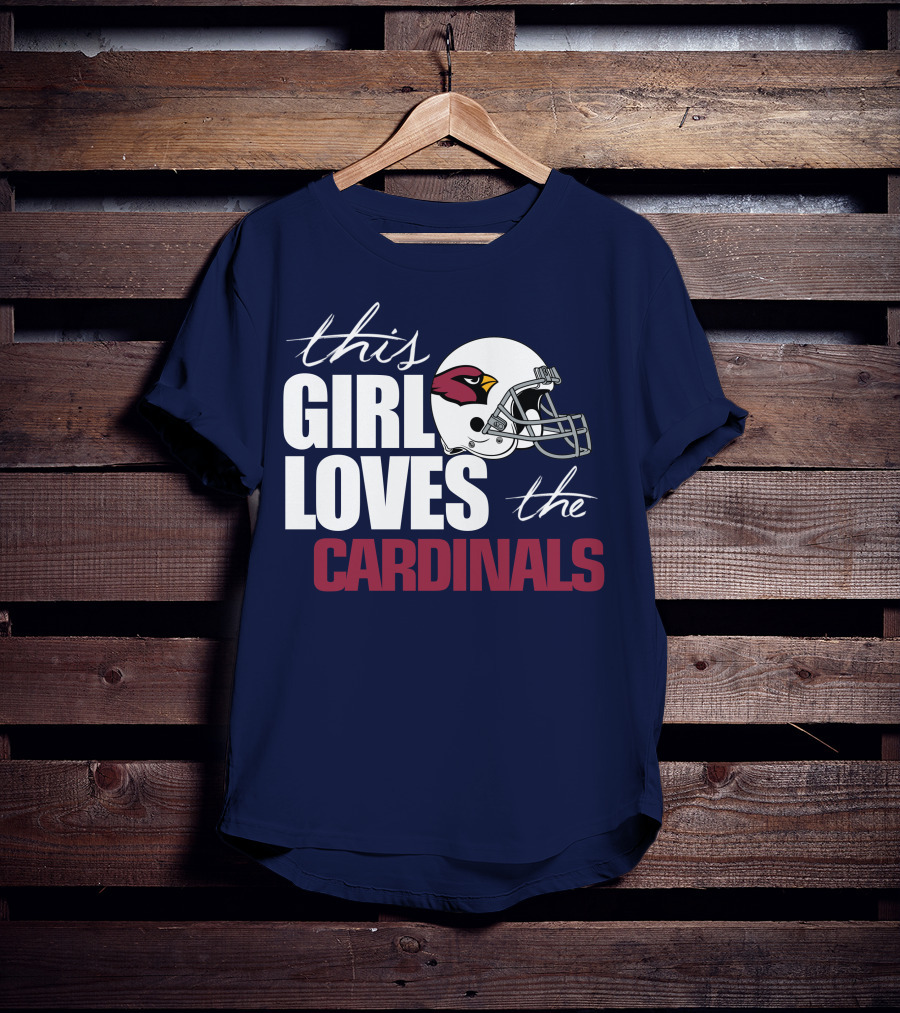 This Girl Loves The Arizona Cardinals Helmet T-Shirt
