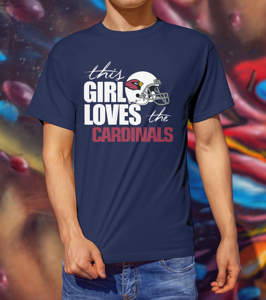 This Girl Loves The Arizona Cardinals Helmet T-Shirt