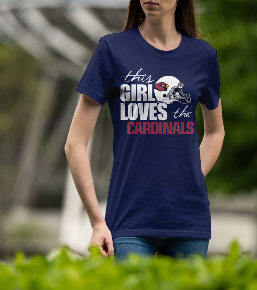 This Girl Loves The Arizona Cardinals Helmet T-Shirt