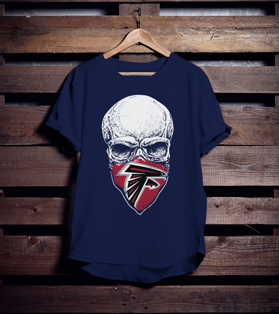 Atlanta Falcons Skull Logo Bandanna T-Shirt