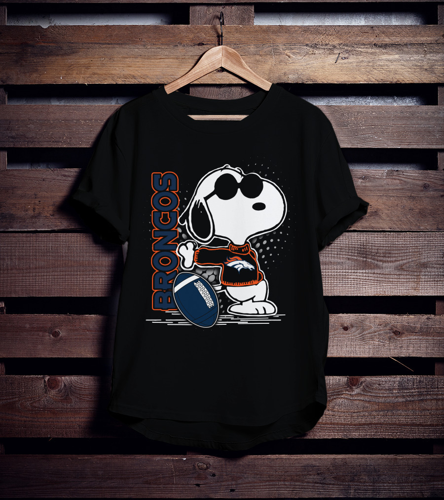 Broncos Snoopy Football T-Shirt