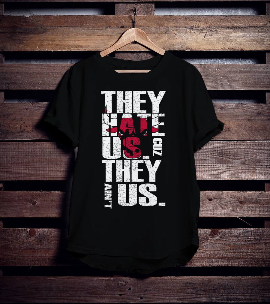 They Hate Us Cuz They Ain't Us Chicago Bulls T-Shirt