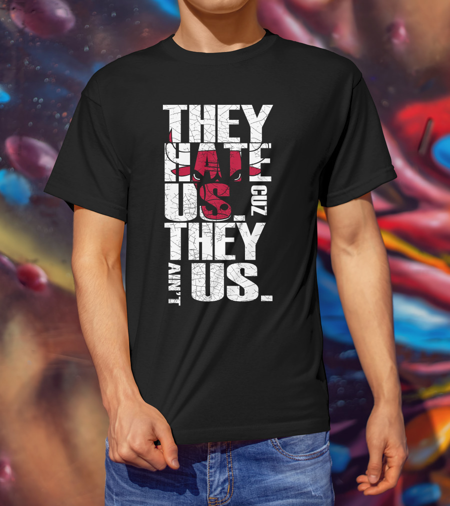 They Hate Us Cuz They Ain't Us Chicago Bulls T-Shirt