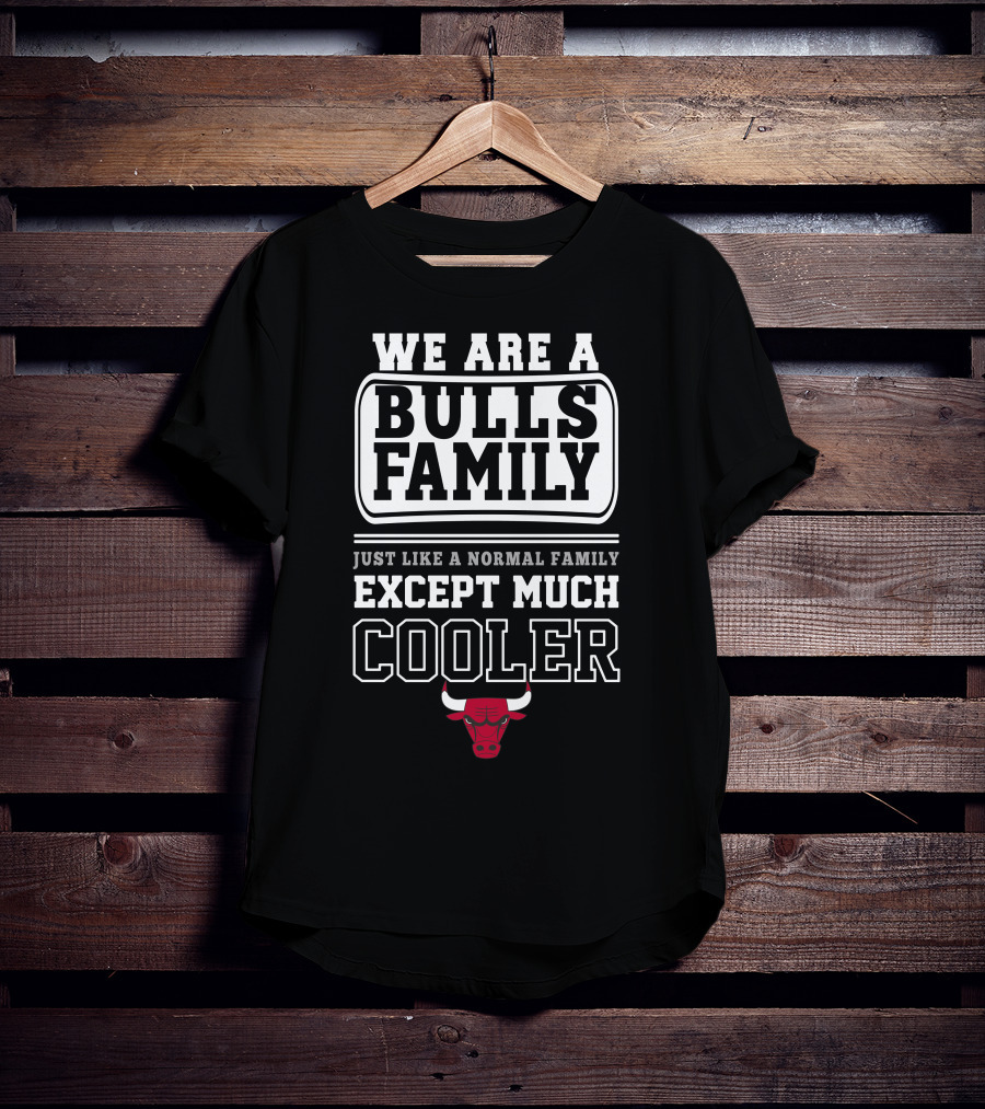 We Are A Bulls Family Just Like A Normal Family Except Much Cooler T-Shirt