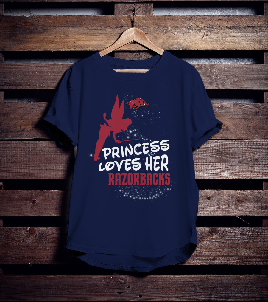 Princess Loves Her Arkansas Razorbacks T-Shirt