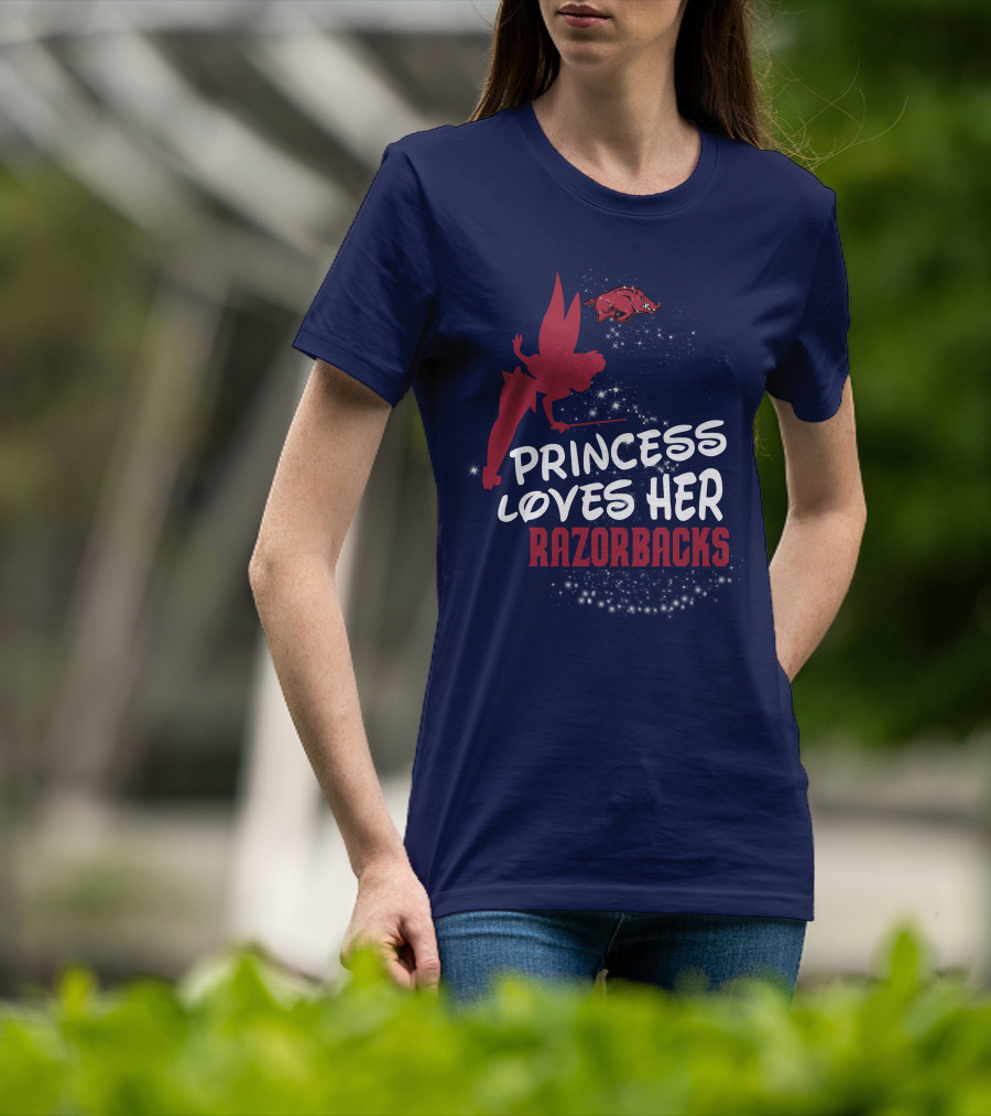 Princess Loves Her Arkansas Razorbacks T-Shirt
