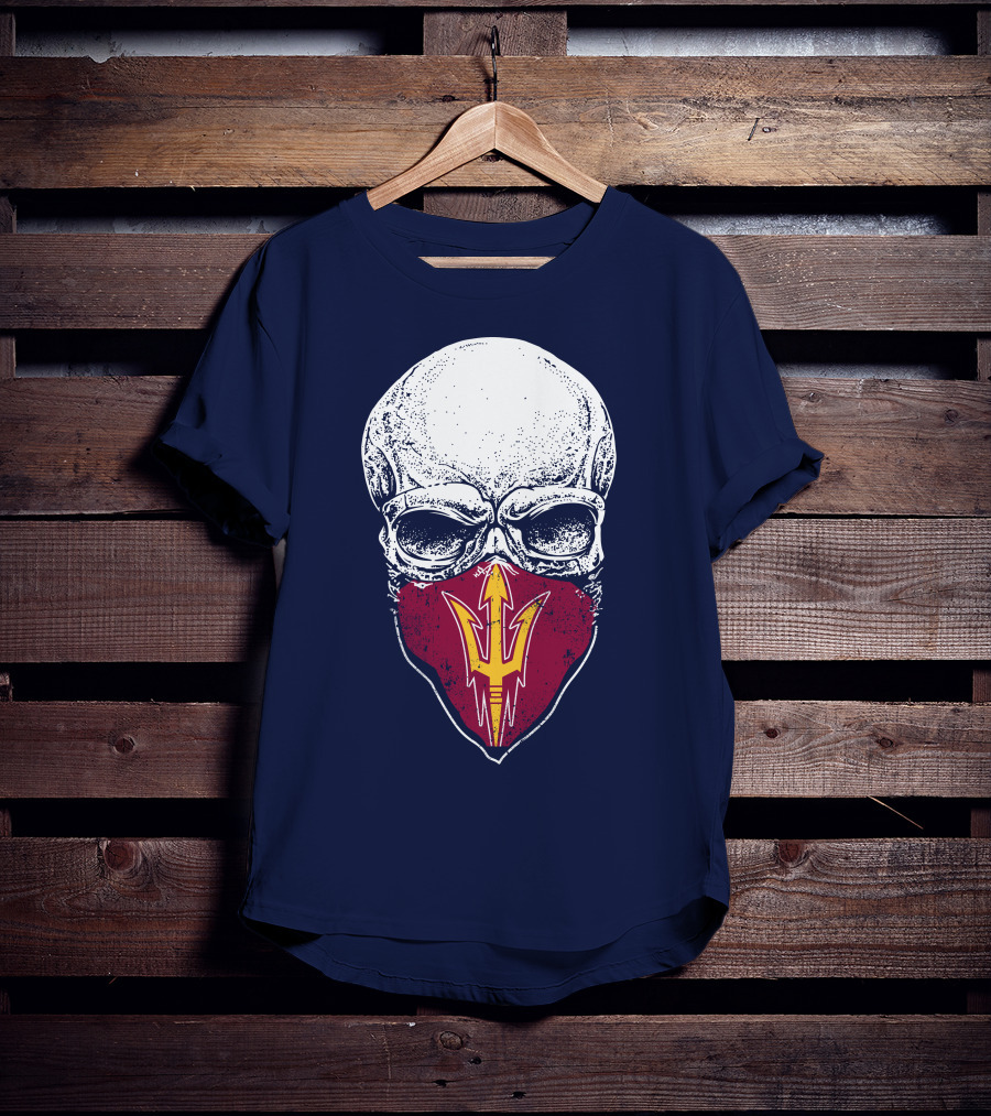 Arizona State Sun Devils Skull With Trident T-Shirt