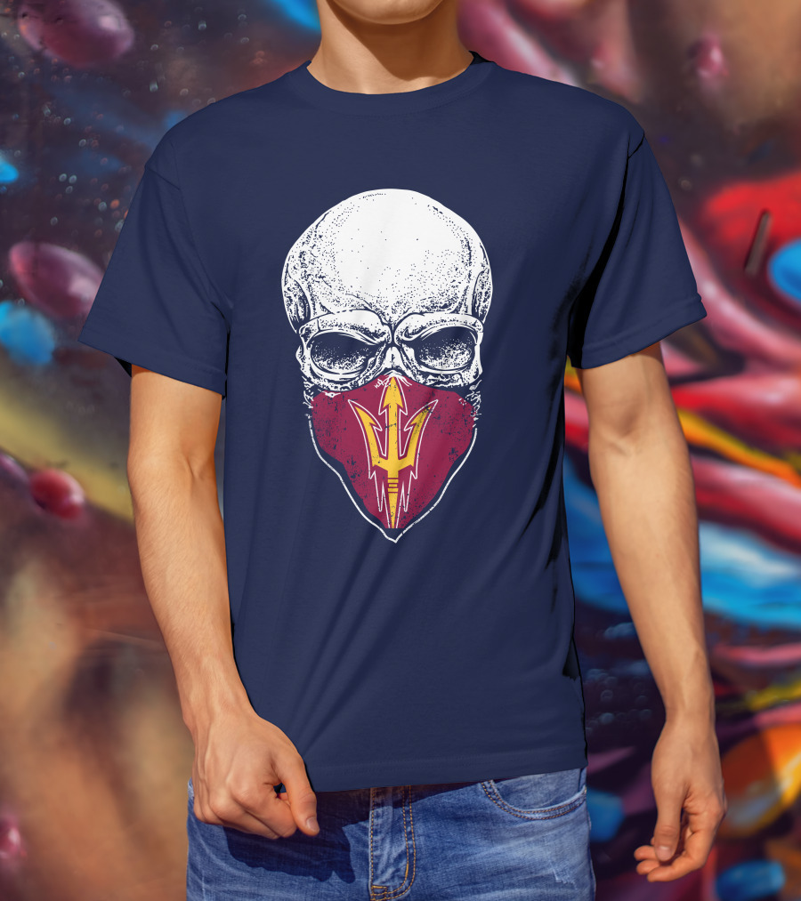 Arizona State Sun Devils Skull With Trident T-Shirt